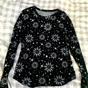 Celestial Black and White Long Sleeve